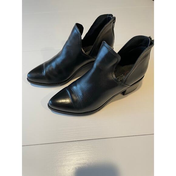 BLONDO Waterproof Leather Ankle Bootie Boots Back Zipper Size 7.5 Pointed Toe - Picture 14 of 15